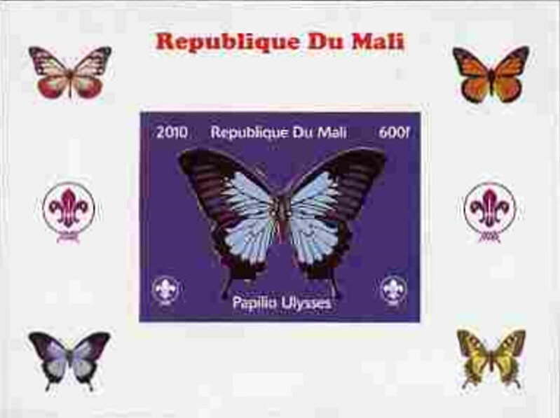 Butterflies with Scouts Logo Background