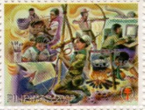 One Hundred Years of Scouting - Overprinted